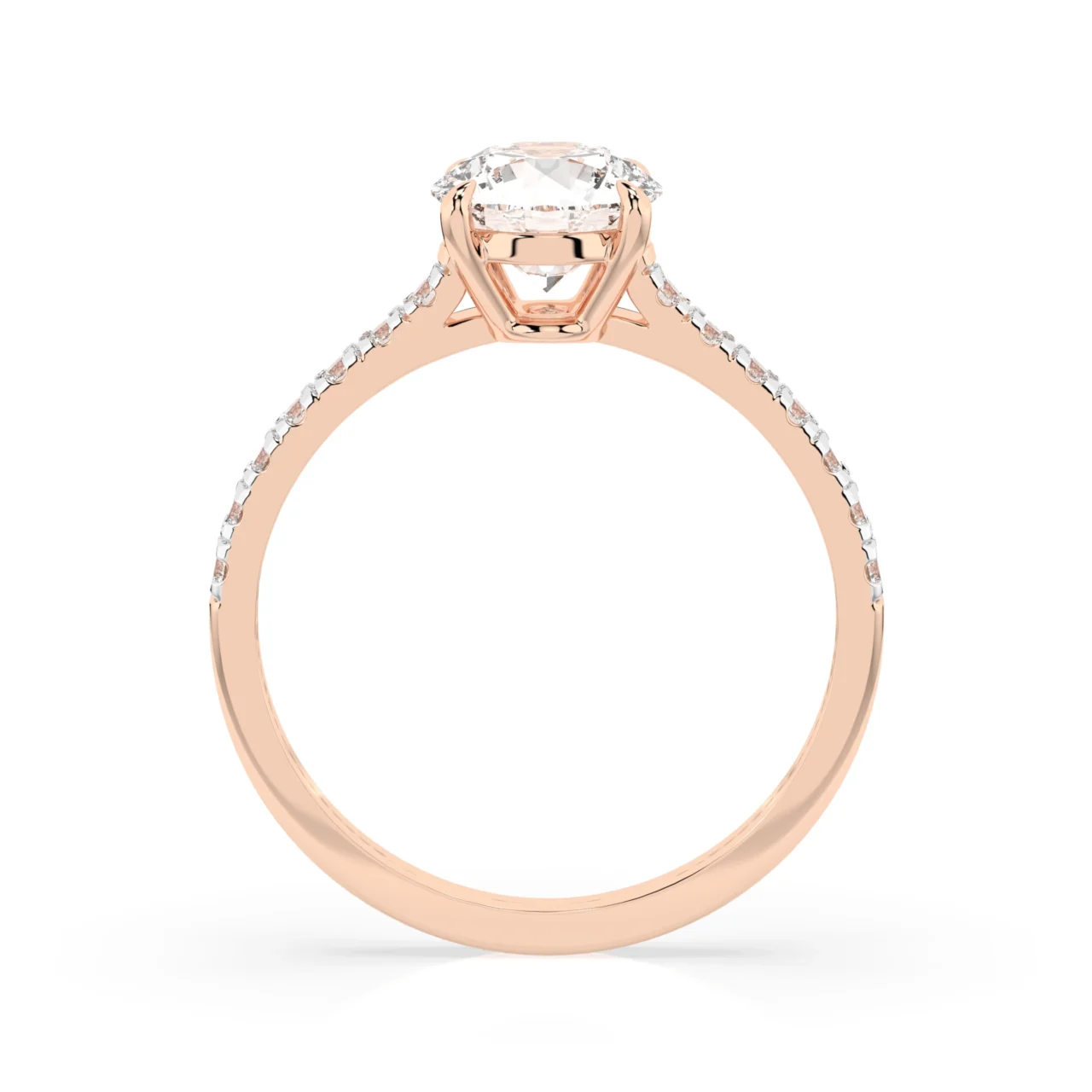 Каблучка Солітер Вічність 0.7 ct — фото 7