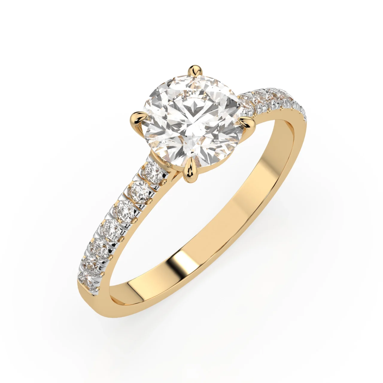 Каблучка Солітер Вічність 1.0 ct — фото 3