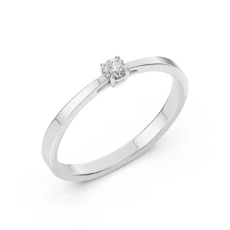Каблучка Солітер 0.1 ct