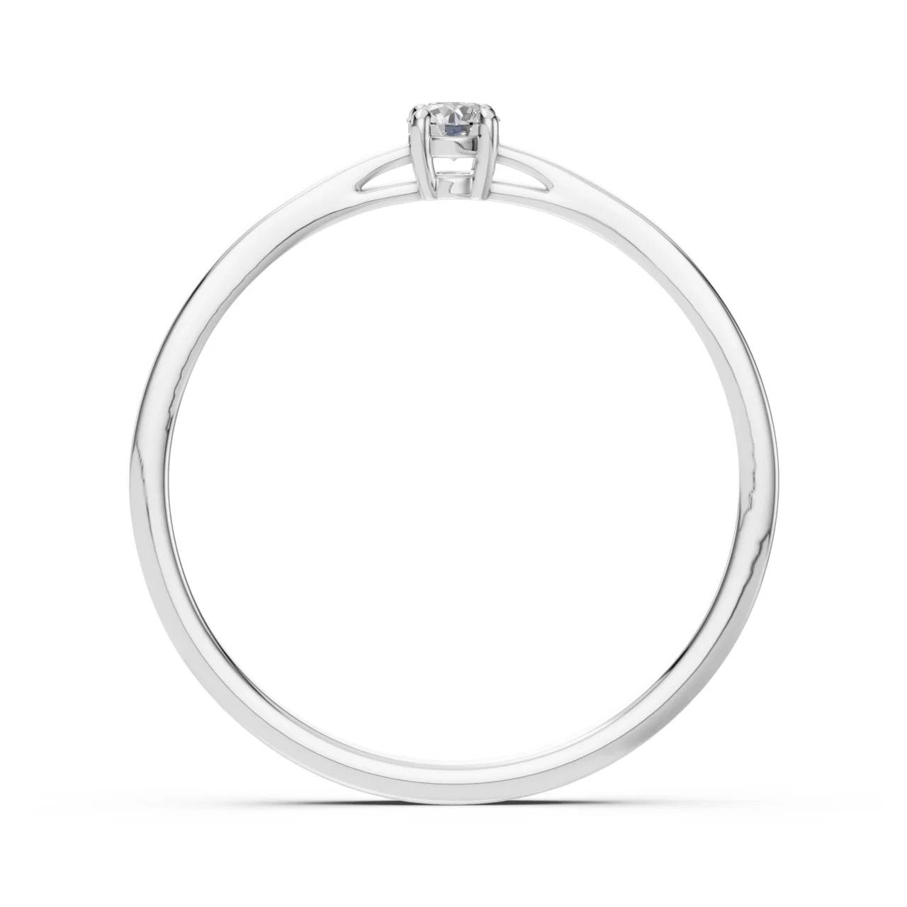 Каблучка Солітер 0.1 ct — фото 2