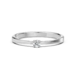 Каблучка Солітер 0.1 ct — фото 3