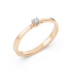 Каблучка Солітер 0.1 ct — фото 7