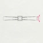Каблучка Солітер 0.1 ct — фото 10