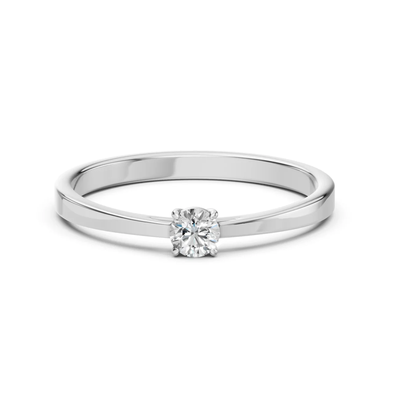 Каблучка Солітер 0.2 ct — фото 3