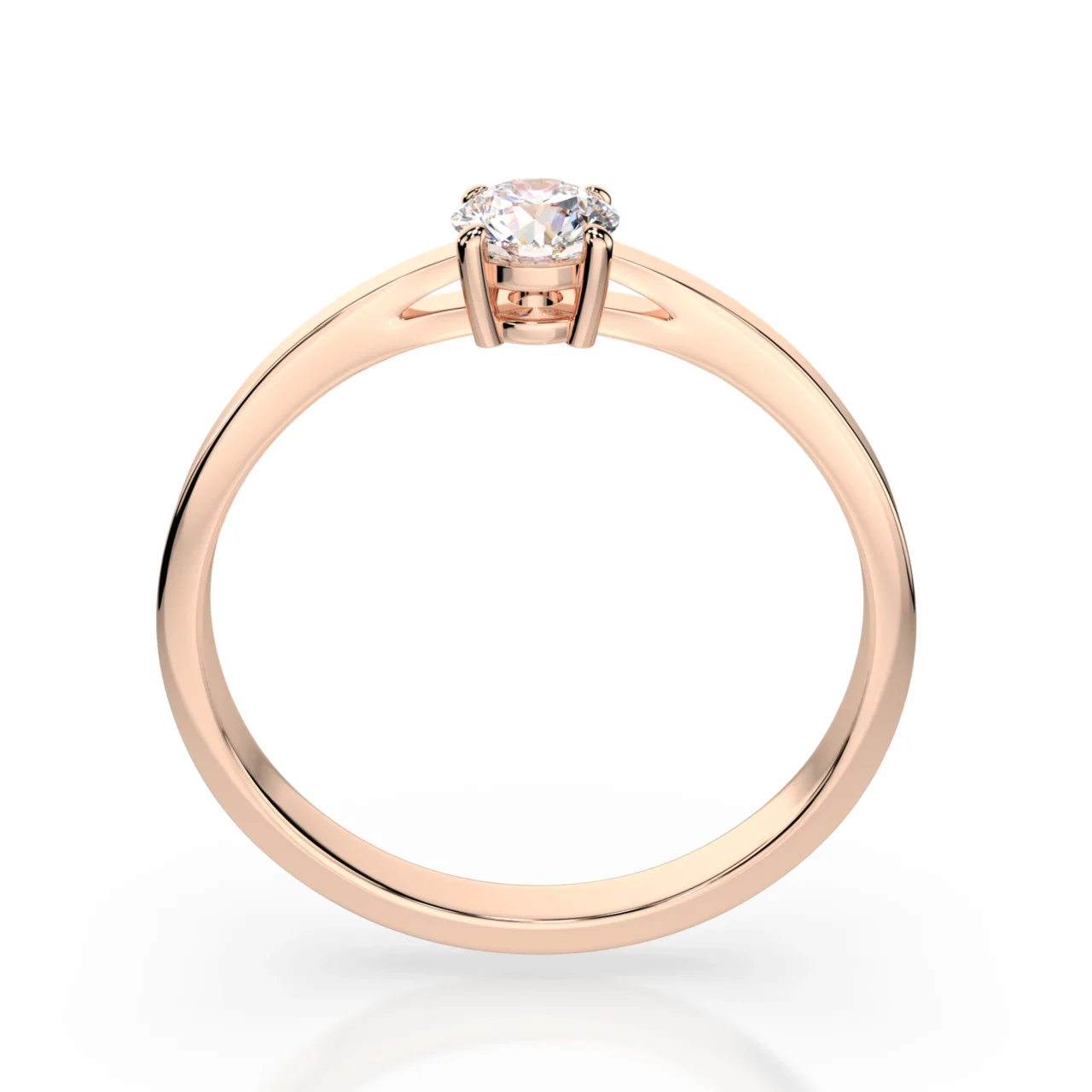 Каблучка Солітер 0.3 ct — фото 8