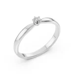 Каблучка Солітер 0.1 ct