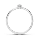 Каблучка Солітер 0.1 ct — фото 2