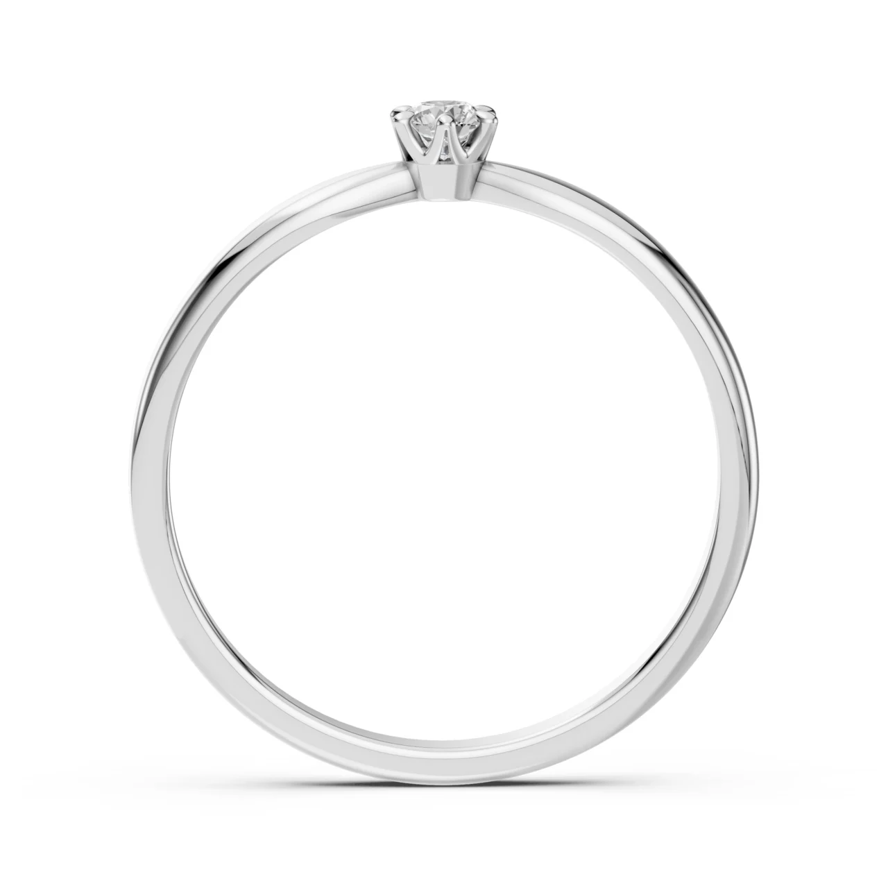 Каблучка Солітер 0.1 ct — фото 2