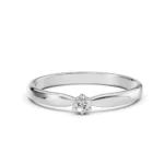 Каблучка Солітер 0.1 ct — фото 3