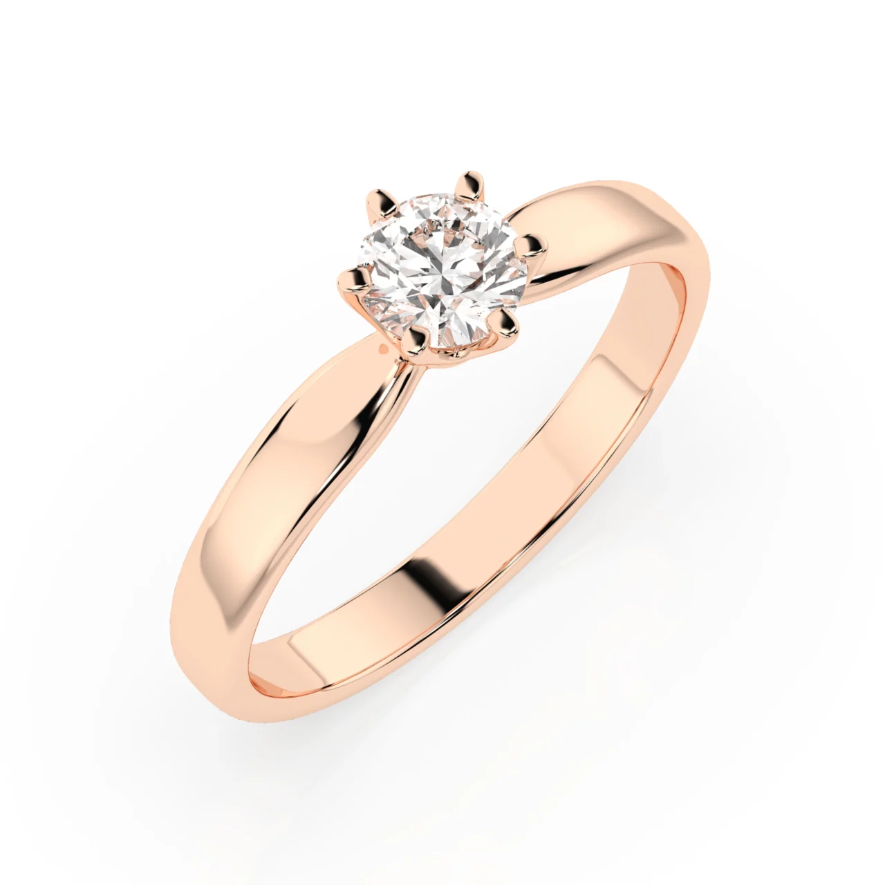 Каблучка Солітер 0.25 ct — фото 7