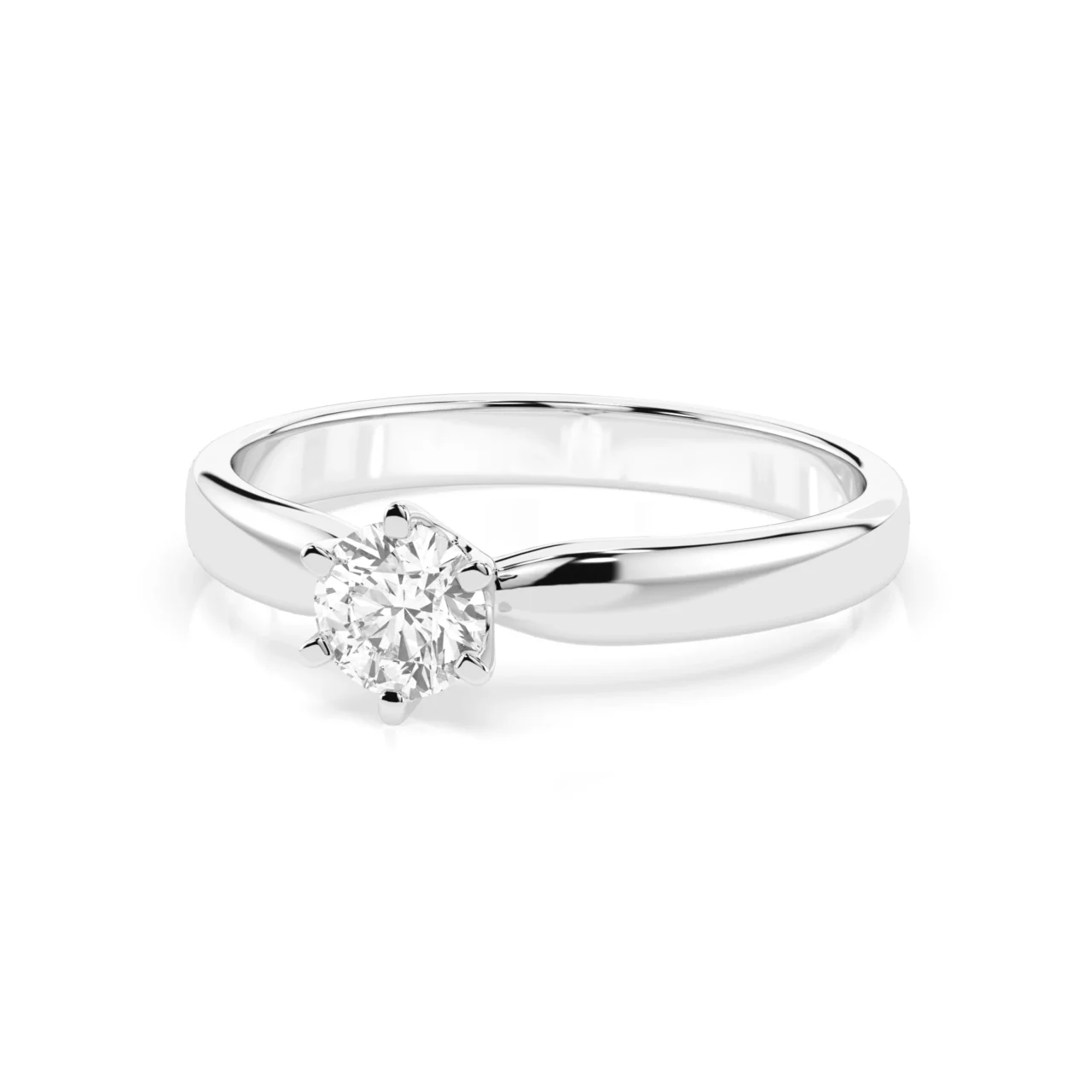 Каблучка Солітер 0.3 ct — фото 3