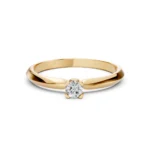 Каблучка Солітер 0.1 ct — фото 6