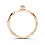 Каблучка Солітер 0.1 ct — фото 8