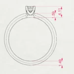 Каблучка Солітер 0.15 ct — фото 11