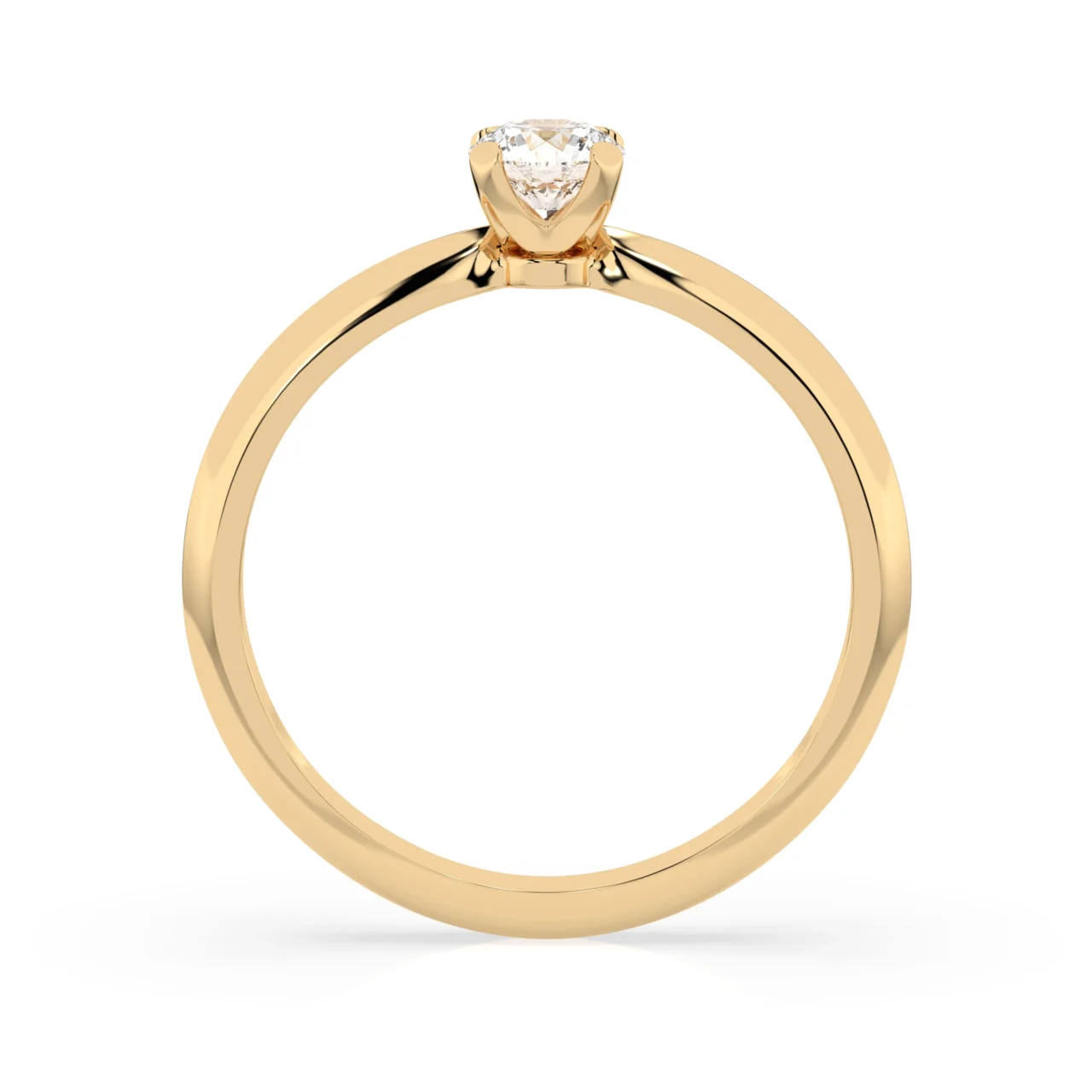 Каблучка Солітер 0.3 ct — фото 5