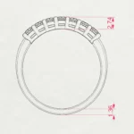 Каблучка Вічність 0.42 ct — фото 11