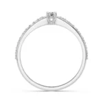 Каблучка Солітер Вічність 0.1 ct — фото 2