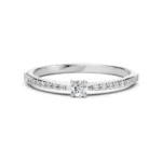 Каблучка Солітер Вічність 0.1 ct — фото 3