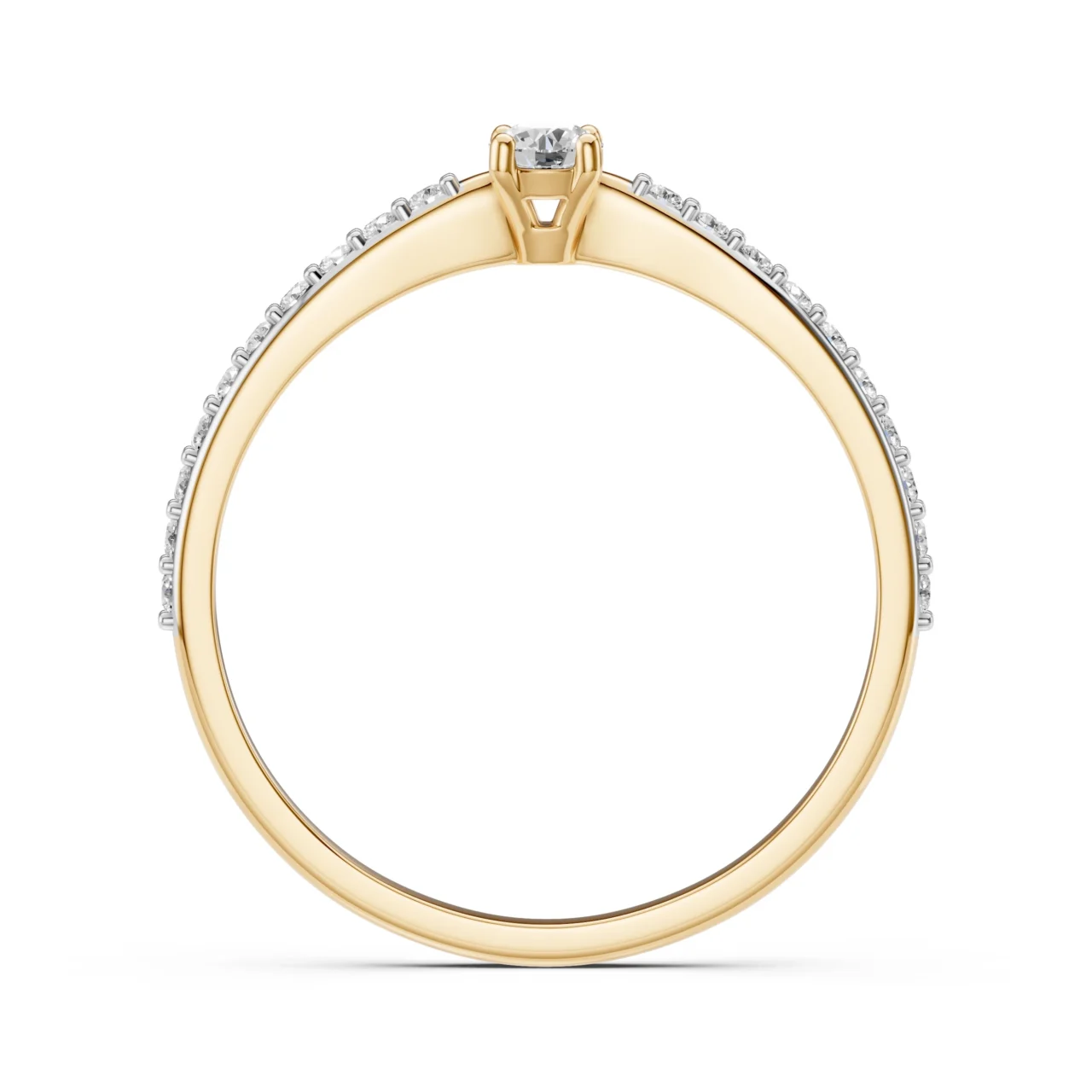 Каблучка Солітер Вічність 0.1 ct — фото 5
