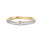 Каблучка Солітер Вічність 0.1 ct — фото 6