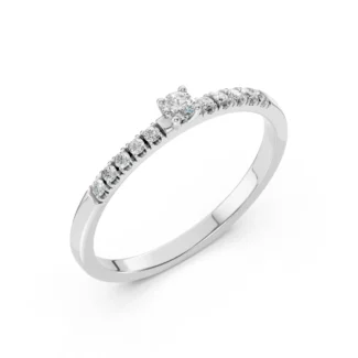 Каблучка Солітер Вічність 0.07 ct