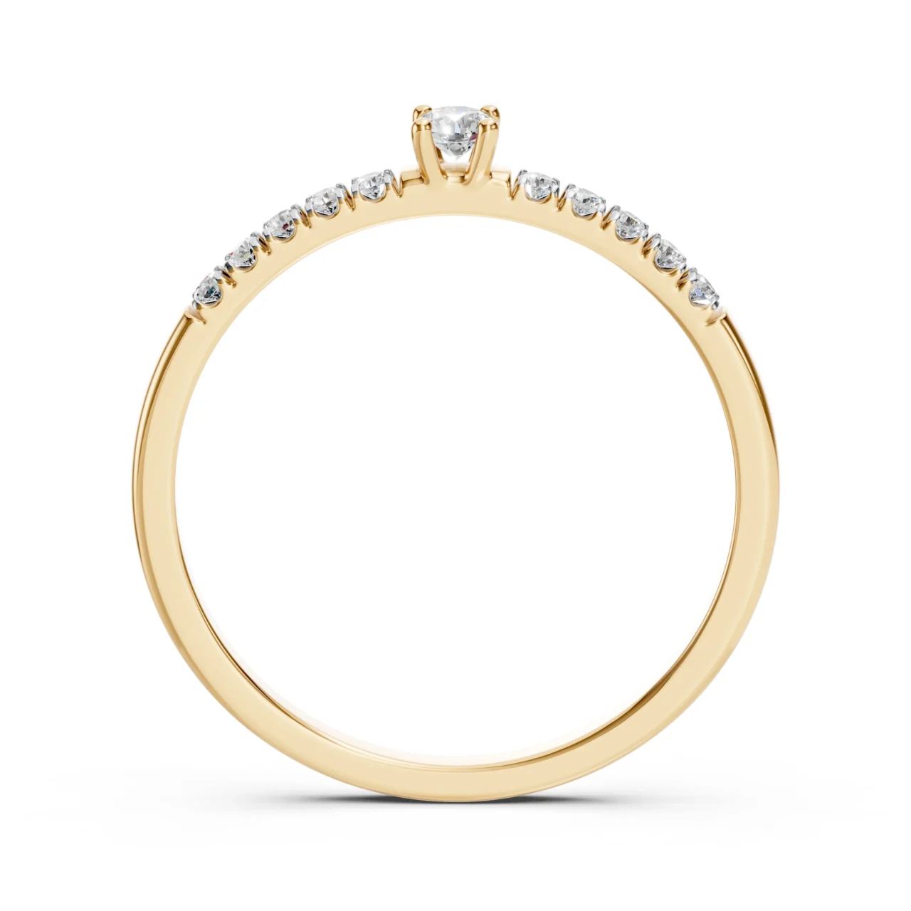 Каблучка Солітер Вічність 0.07 ct 5 Каблучка Солітер Вічність 0.07 ct — фото 5