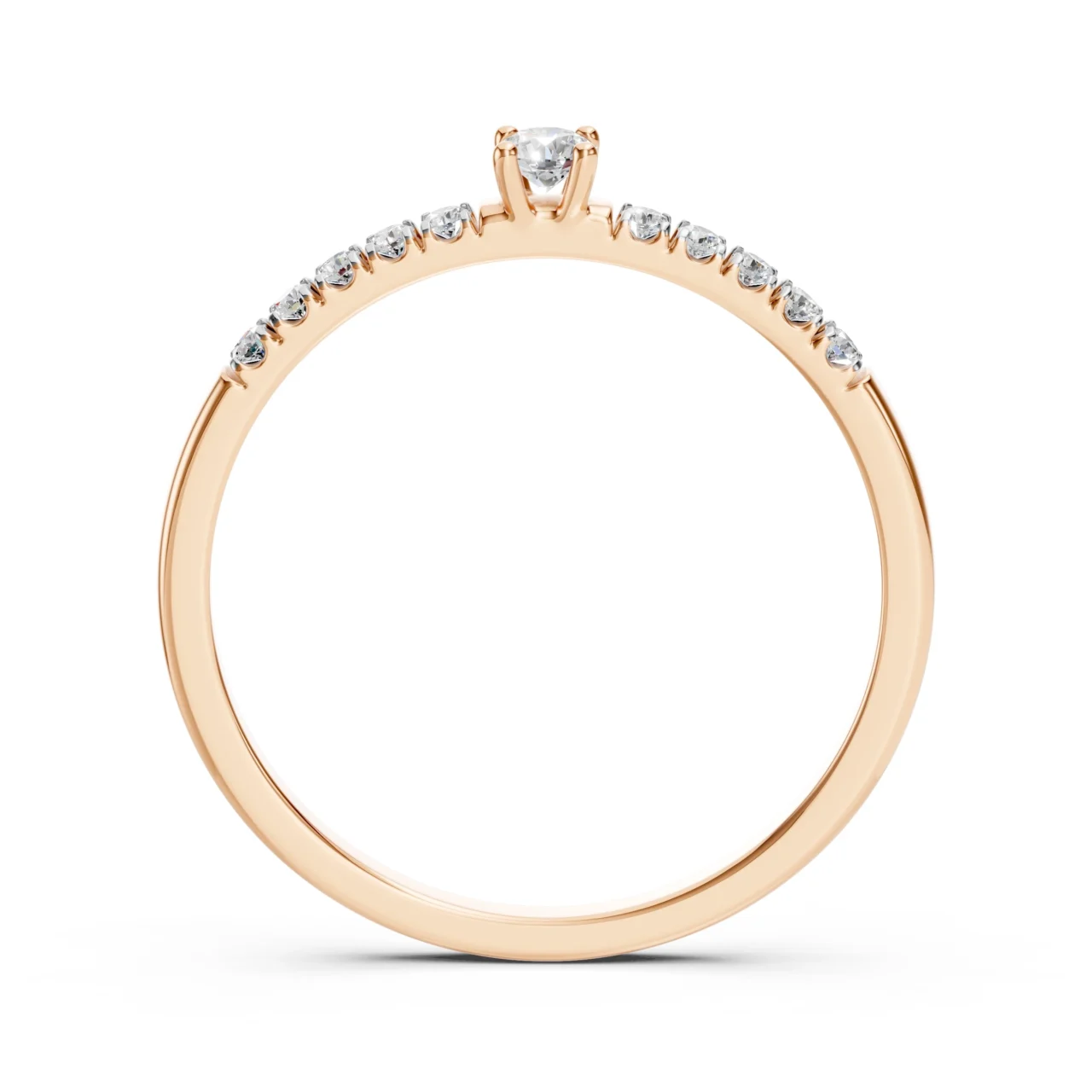 Каблучка Солітер Вічність 0.07 ct 8 Каблучка Солітер Вічність 0.07 ct — фото 8