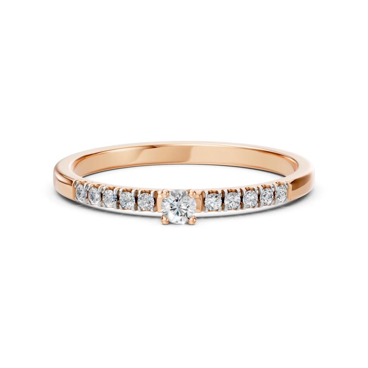 Каблучка Солітер Вічність 0.07 ct 9 Каблучка Солітер Вічність 0.07 ct — фото 9