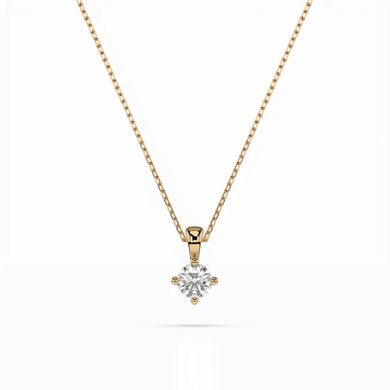 Кольє Солітер 0.1 ct 4 Кольє Солітер 0.1 ct — фото 4