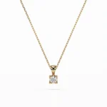 Кольє Солітер 0.08 ct — фото 4