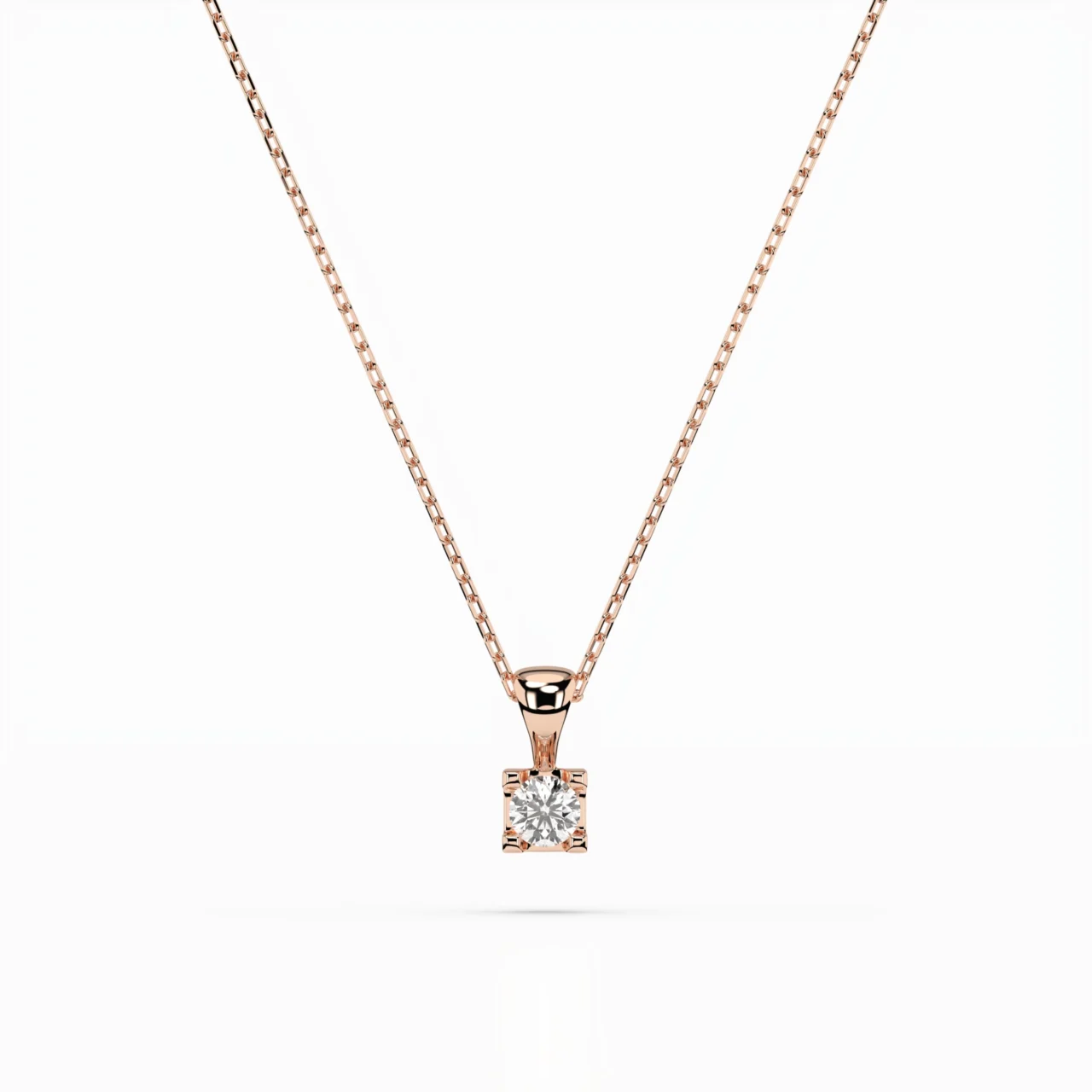 Кольє Солітер 0.08 ct — фото 7