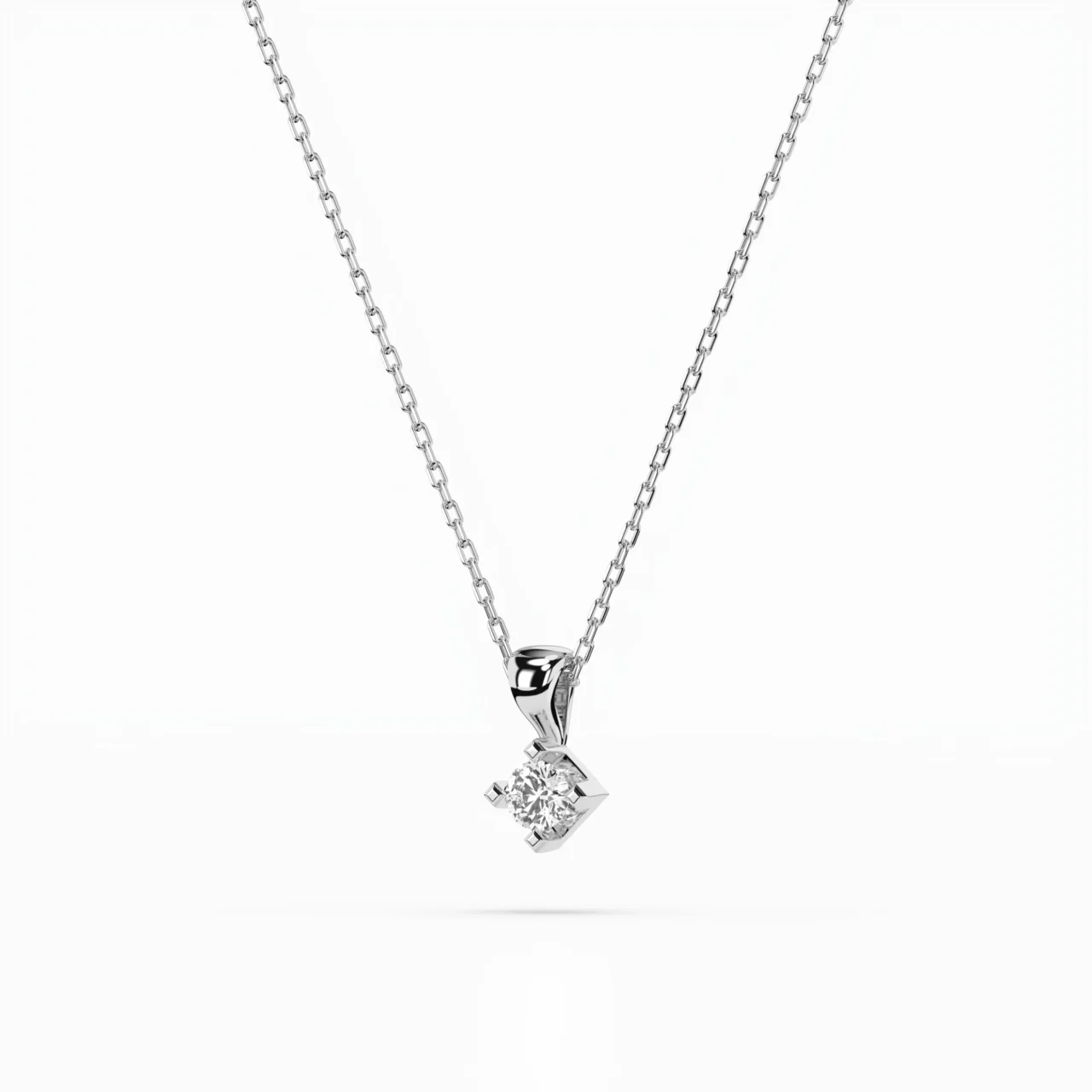 Кольє Солітер 0.08 ct — фото 2