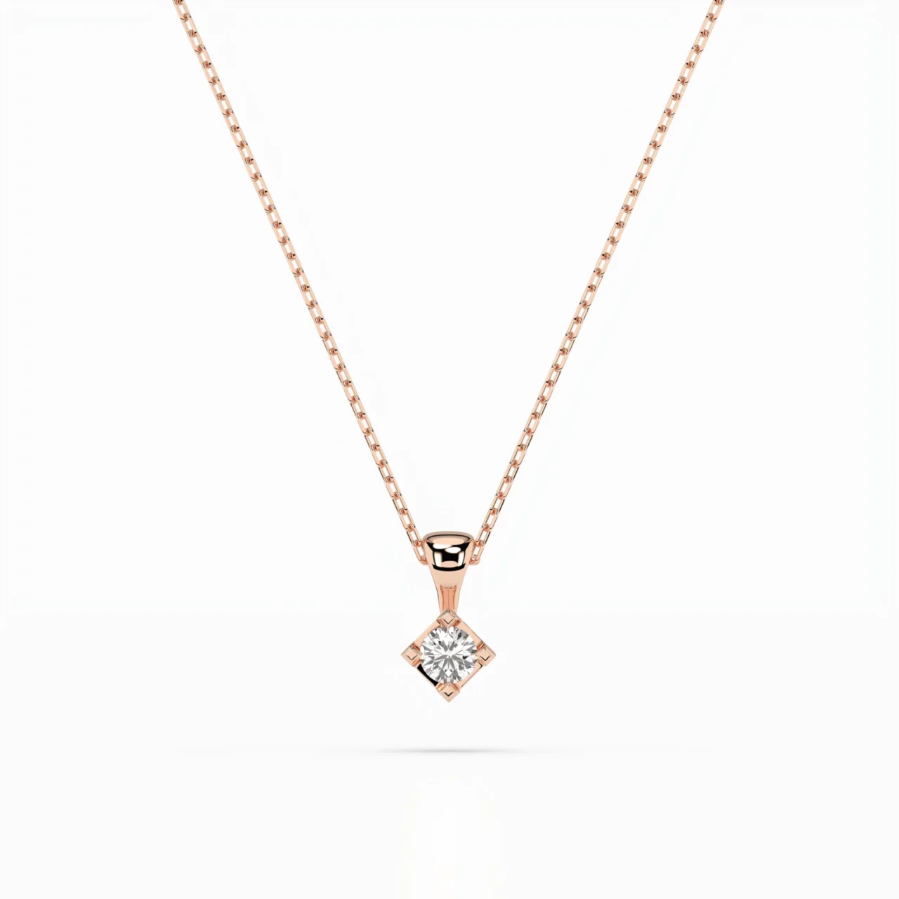 Кольє Солітер 0.08 ct — фото 7