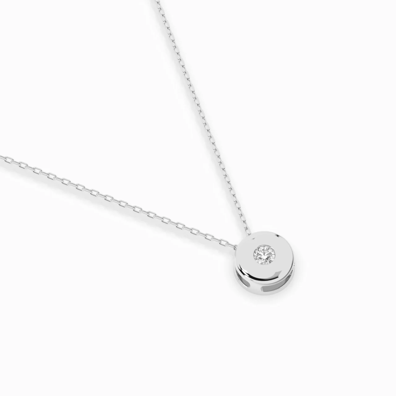 Кольє Солітер 0.04 ct — фото 3