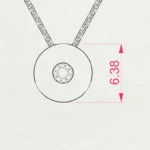 Кольє Солітер 0.04 ct — фото 10