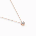 Кольє Солітер 0.15 ct — фото 9