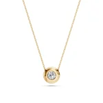 Кольє Солітер 0.15 ct — фото 6