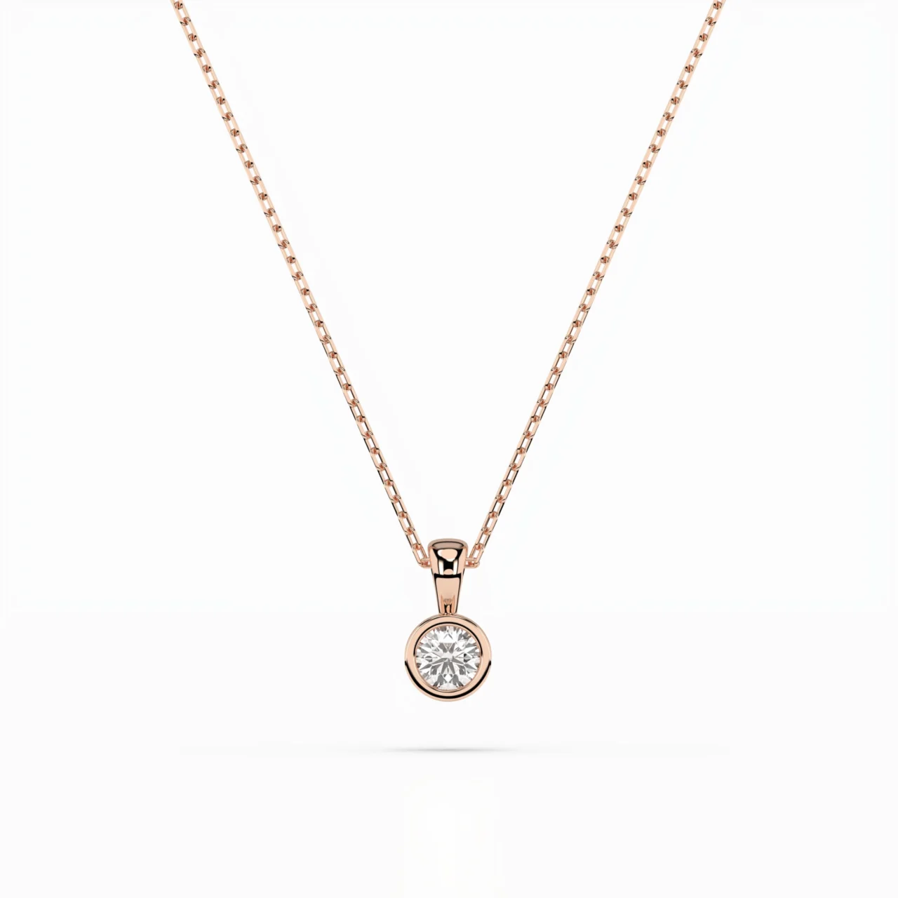 Кольє Солітер 0.1 ct — фото 7