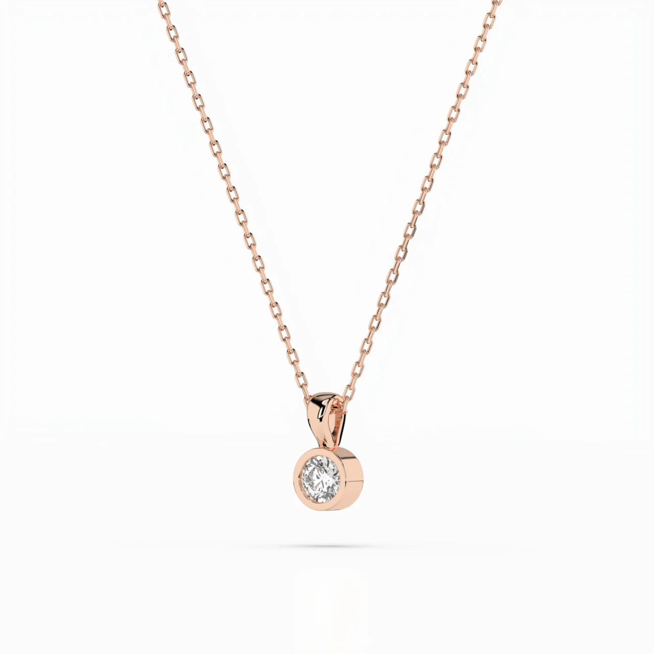 Кольє Солітер 0.1 ct — фото 8