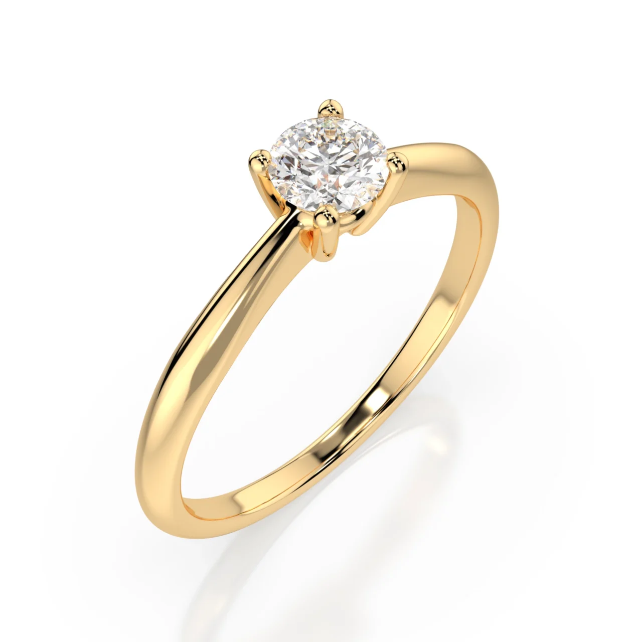 Каблучка Солітер 0.3 ct — фото 3
