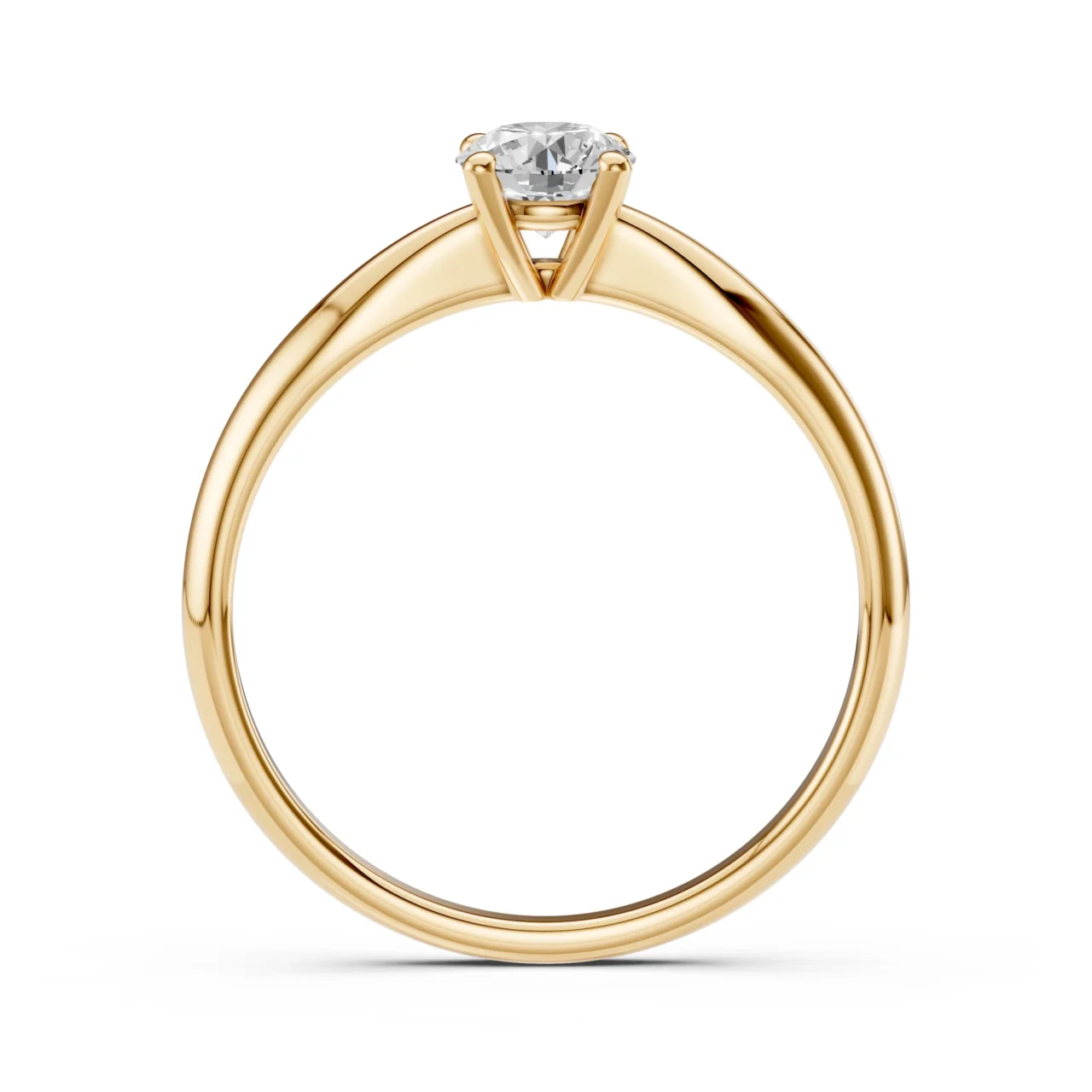 Каблучка Солітер 0.4 ct — фото 4
