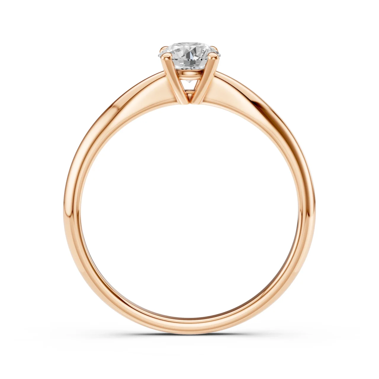Каблучка Солітер 0.4 ct — фото 7