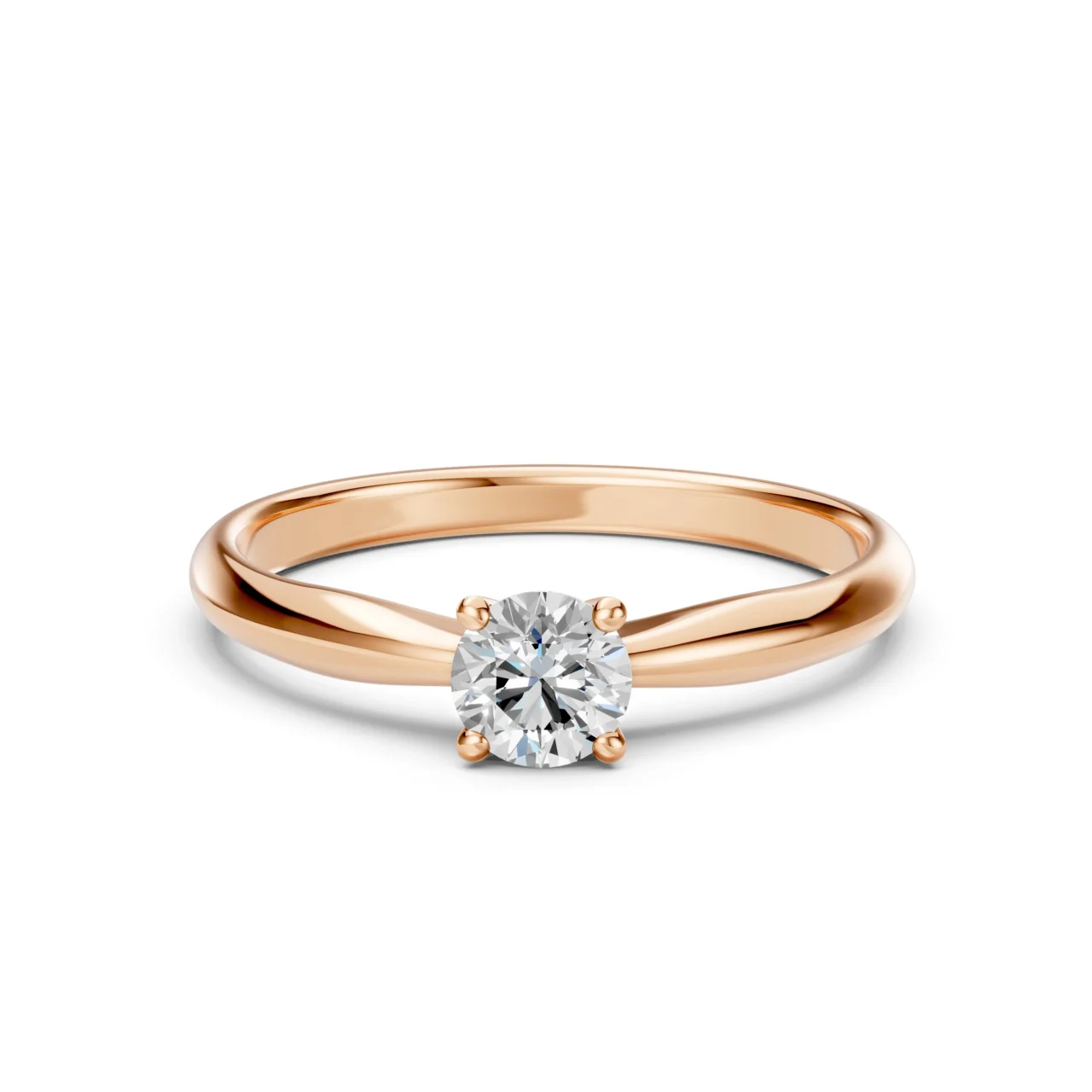 Каблучка Солітер 0.4 ct — фото 8