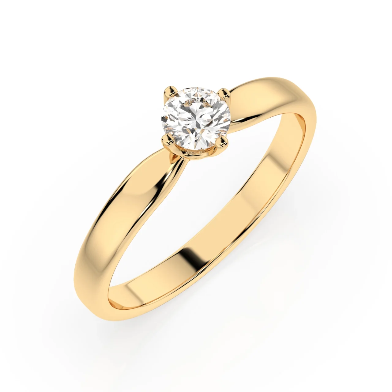 Каблучка Солітер 0.2 ct — фото 3