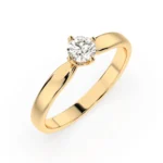 Каблучка Солітер 0.3 ct — фото 3
