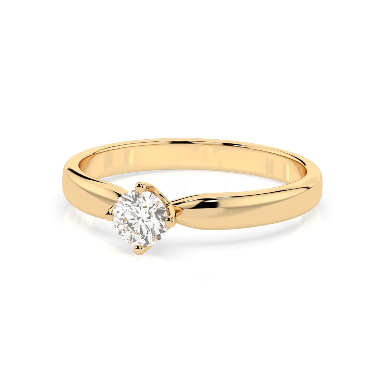 Каблучка Солітер 0.3 ct — фото 5