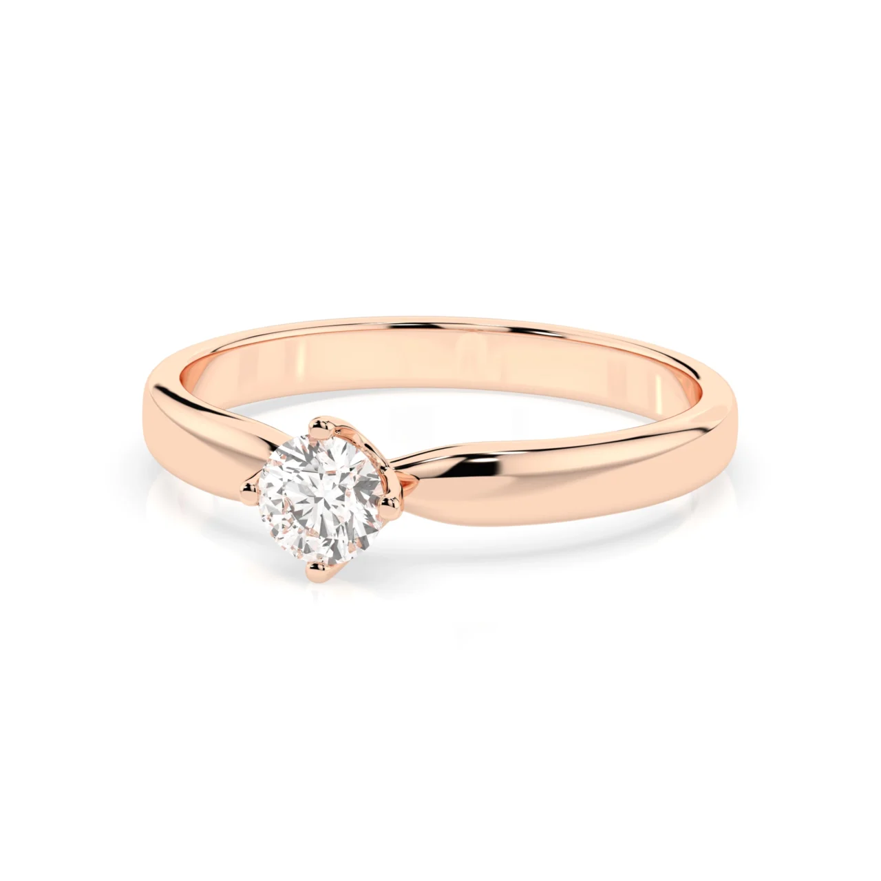 Каблучка Солітер 0.3 ct — фото 8