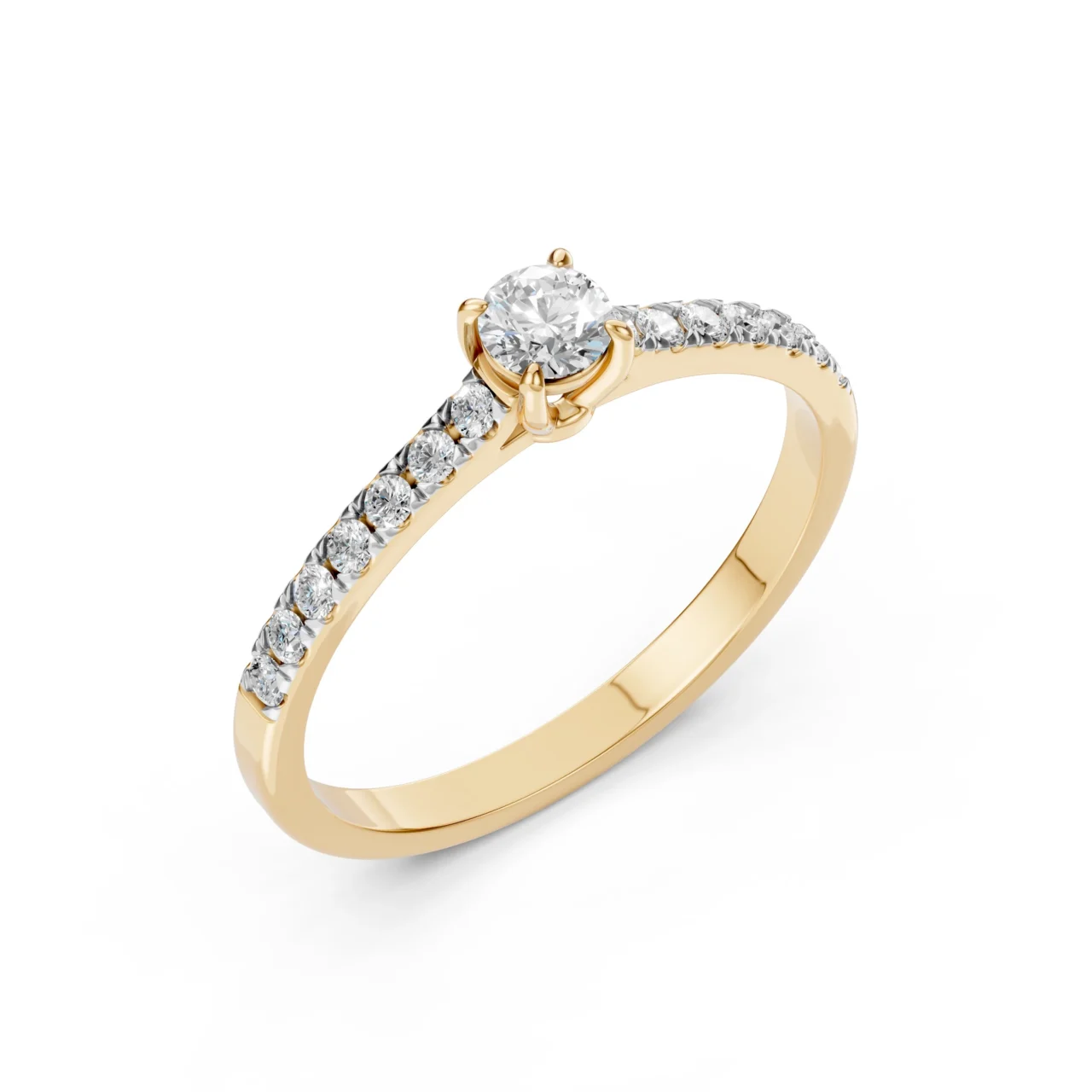 Каблучка Солітер Вічність 0.2 ct 3 Каблучка Солітер Вічність 0.2 ct — фото 3